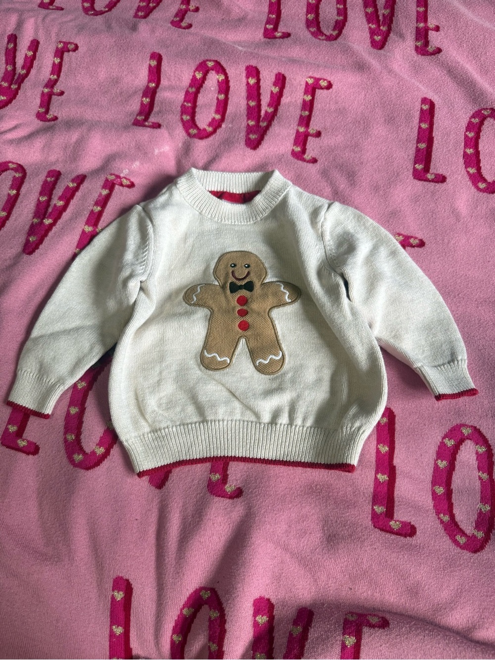 Gymboree gingerbread knit sweater.